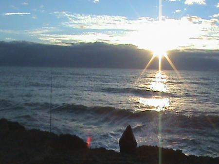 apres cette longue marche je peux commencer a pecher