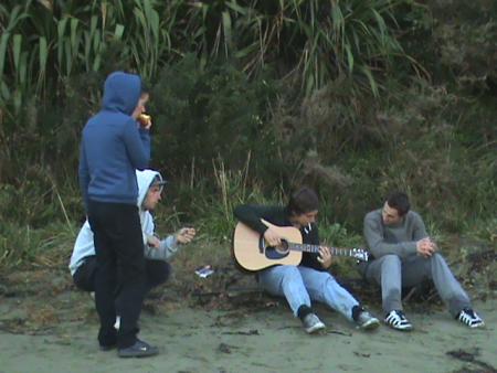 lecon de guitare on the beach