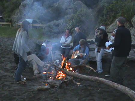 grillade sur la plage avec tout les argentin
